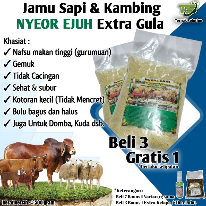 JAMU SAPI NYEOR EJUH EXTRA GULA PENGGEMUK SAPI JAMU NYEOR EJUH JAMU PENGGEMUK SAPI JAMU GEMUK SAPI V