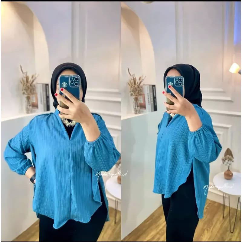 kemeja Lady Crush Blouse Wanita/Kemeja Style Korea/Outher Lady Crush/kemeja Blouse wanita Polos