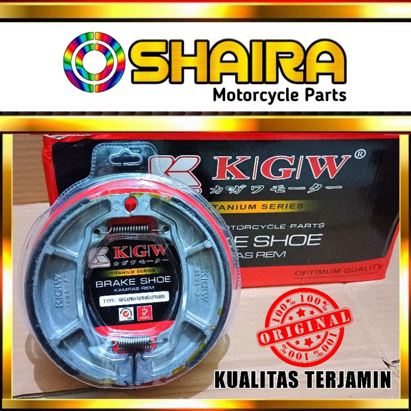 KAMPAS REM BELAKANG VARIO/BEAT/SCOOPY/SPACY/MEGAPRO NEW/KAGAWA KAMPAS REM BELAKANG BEAT FI KAMPAS BE