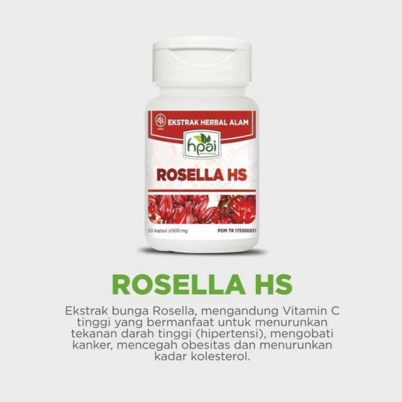 TA / ROSELLA HS HNI HPAI / ESKTRAK BUNGA ROSELLA / MENGURANGI OSTEOPOROSIS / ANTI KOLESTEROL