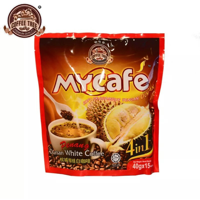 

Kopi Penang Coffee Tree Mycafe Durian White Coffee 4in1 15sachet