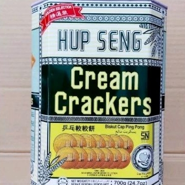 

Hup Seng biskuit cream crackers biskuit asin kaleng 700gr