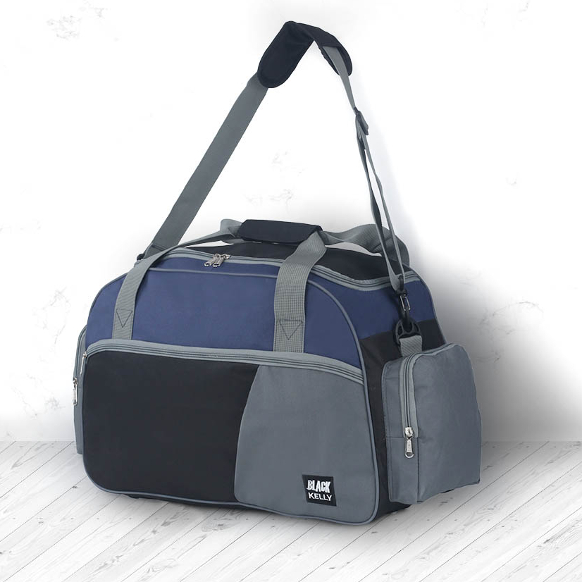 Justrue Tas Duffel Traveling Tas Gym Multifungsi Navy Kom 055