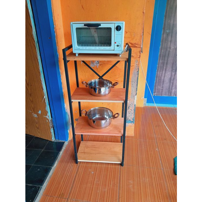 rak partisi industrial minimalis besi/Rak penyekat ruangan modern. PreOrder ~016