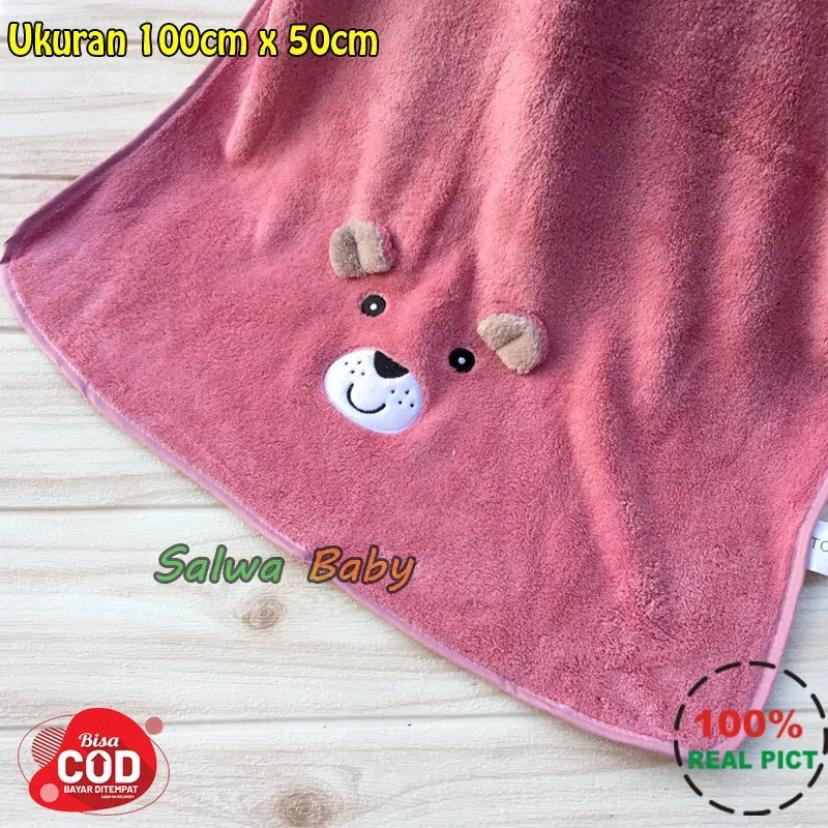 Handuk Bayi Karakter Super Lembut dan Tebal Ukuran 100x50cm Almeera Baby and Kids