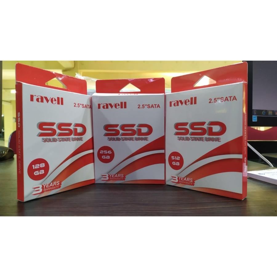 SSD RAVELL 128GB | 256GB | 512GB SATA III 2,5&quot; GARANSI 3 TAHUN