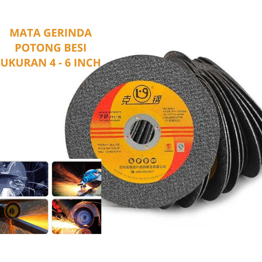 Mata Gerinda Potong Besi/Batu Gerinda Potong 4-6 Inch