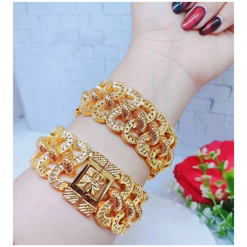 GELANG DUBAI LAPIS EMAS 24K harga 1 pcs