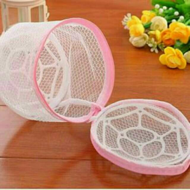 kantong tas laundry jaring resleting laundry bag net zipper dan bra