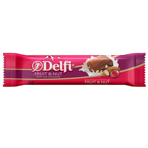 

Delfi Dairy Milk Chocolate Fruit & Nut 25 g