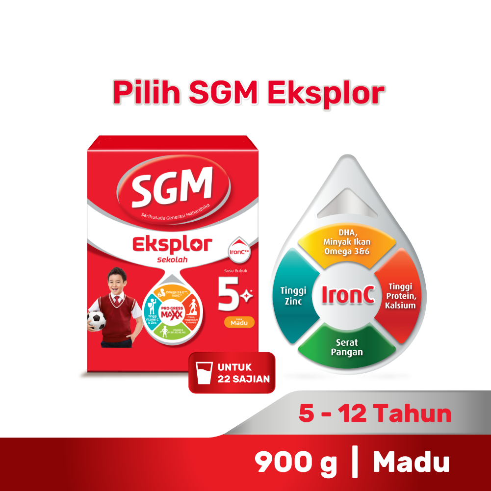 SGM Eksplor Sekolah 5+ - Susu Anak Usia 5 - 12 Tahun