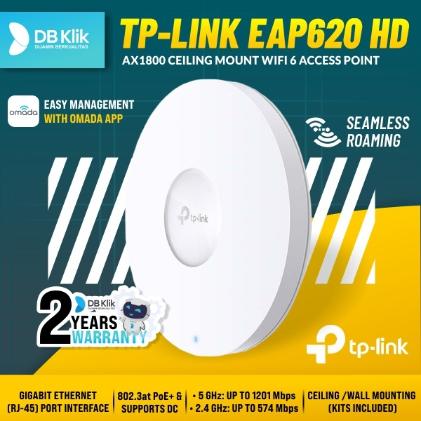 Access Point Tp-Link Eap620 HD AX1800 Ceiling Mount WiFi 6 - Eap 620