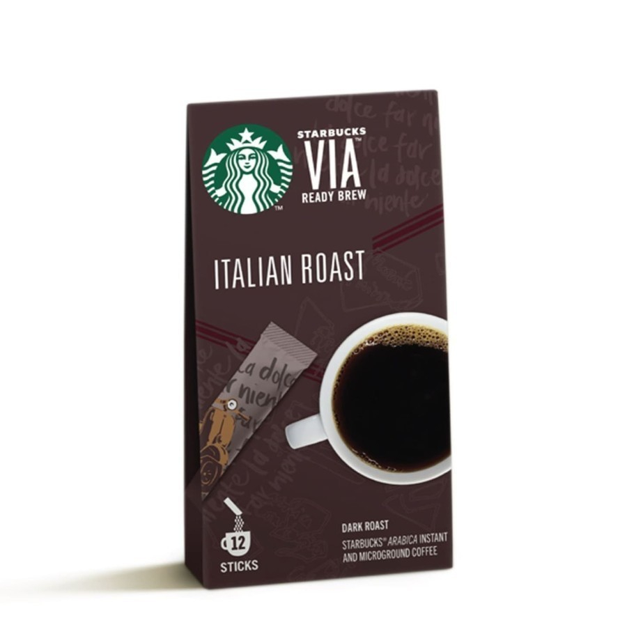 

Starbucks VIA™ Ready Brew 12 Sticks Coffee/ Kopi Sachet - ITALIAN ROAST