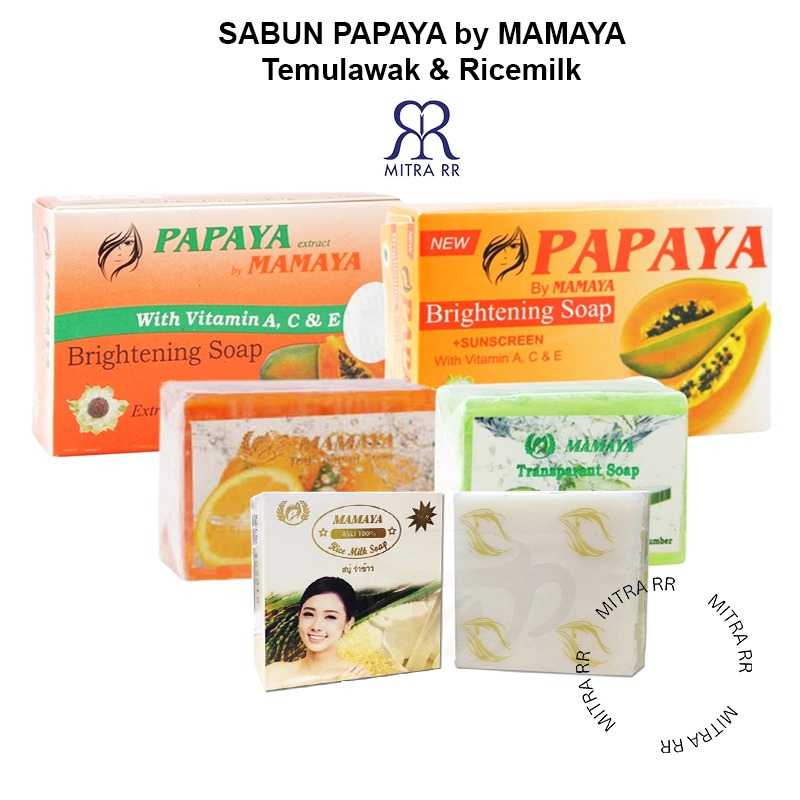 Sabun Papaya by Mamaya | Sabun Temulawak | Sabun Ricemilk Brightening dan Whitening