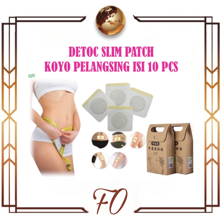 (FO) Koyo Pelangsing Perut Magnet - Koyo Shou Shen Tie 10 PCS - Koyo Diet Lemak - Koyo Slim Patch