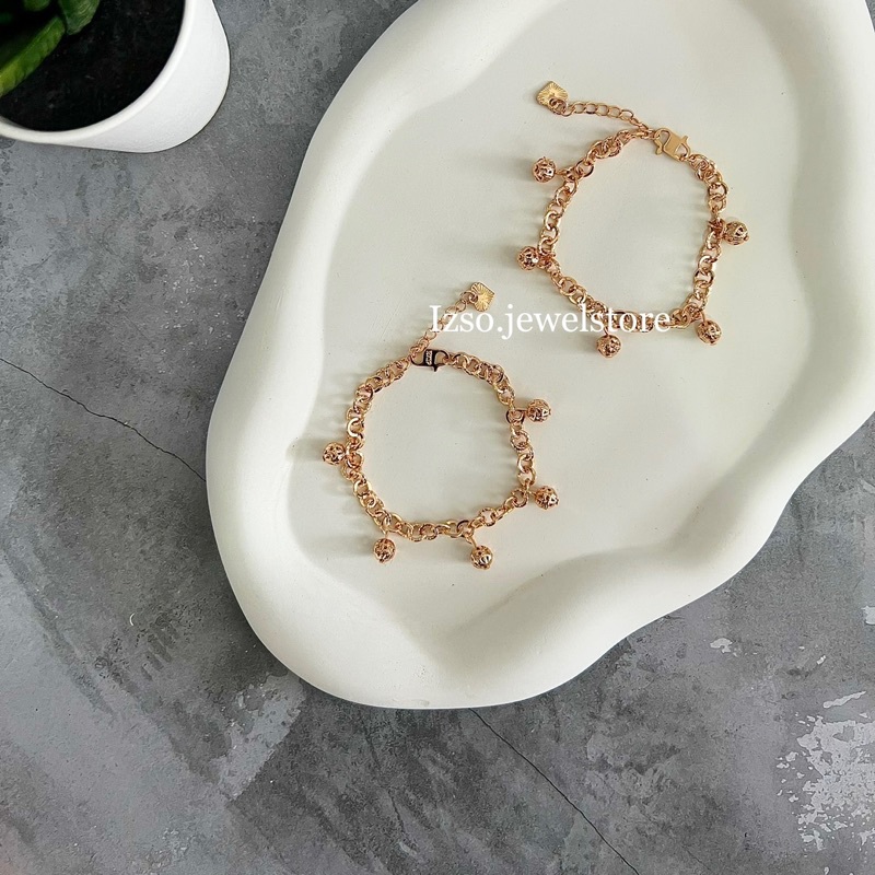 Izso Gelang Liliane Gelang Tangan Anti Karat Ukuran Mini