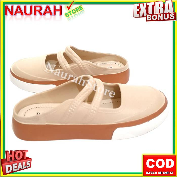 Sendal Slop Wanita Balance 061 A1 Sandal Viral Empuk Nyaman Bahan Karet Lentur Rubber Jelly