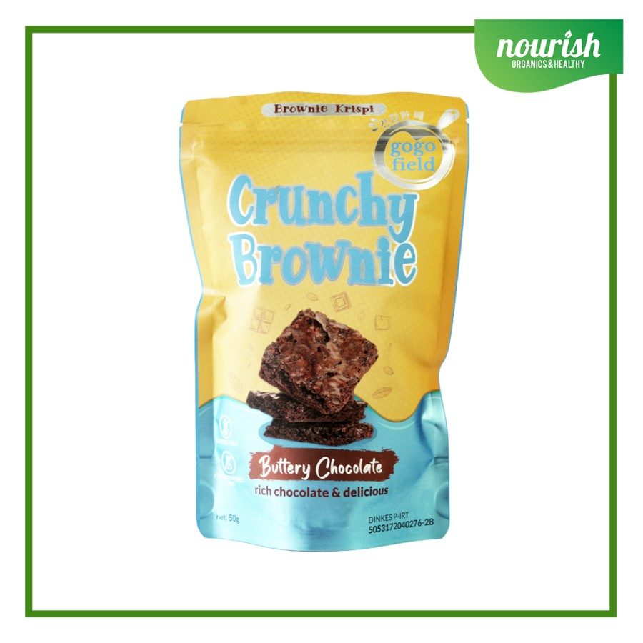 Gogofield Crunchy Brownie Buttery Chocolate 50g