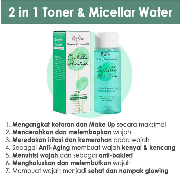 Reglow Glowing Skin Treatment Skincare Original Paket bisa ecer