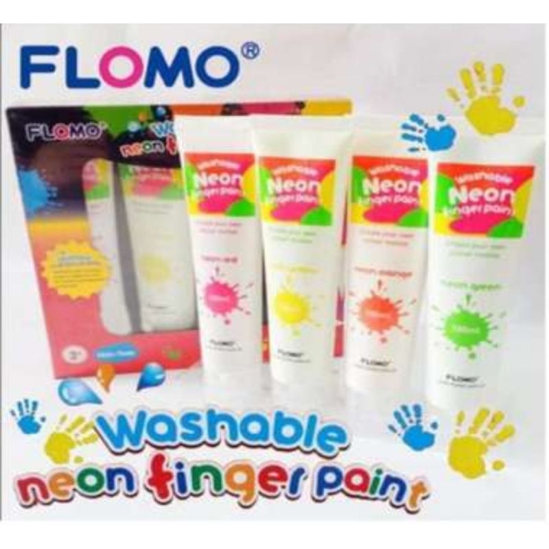 

kiddy.edustore - FLOMO WASHABLE FINGER PAINT (4 WARNA)