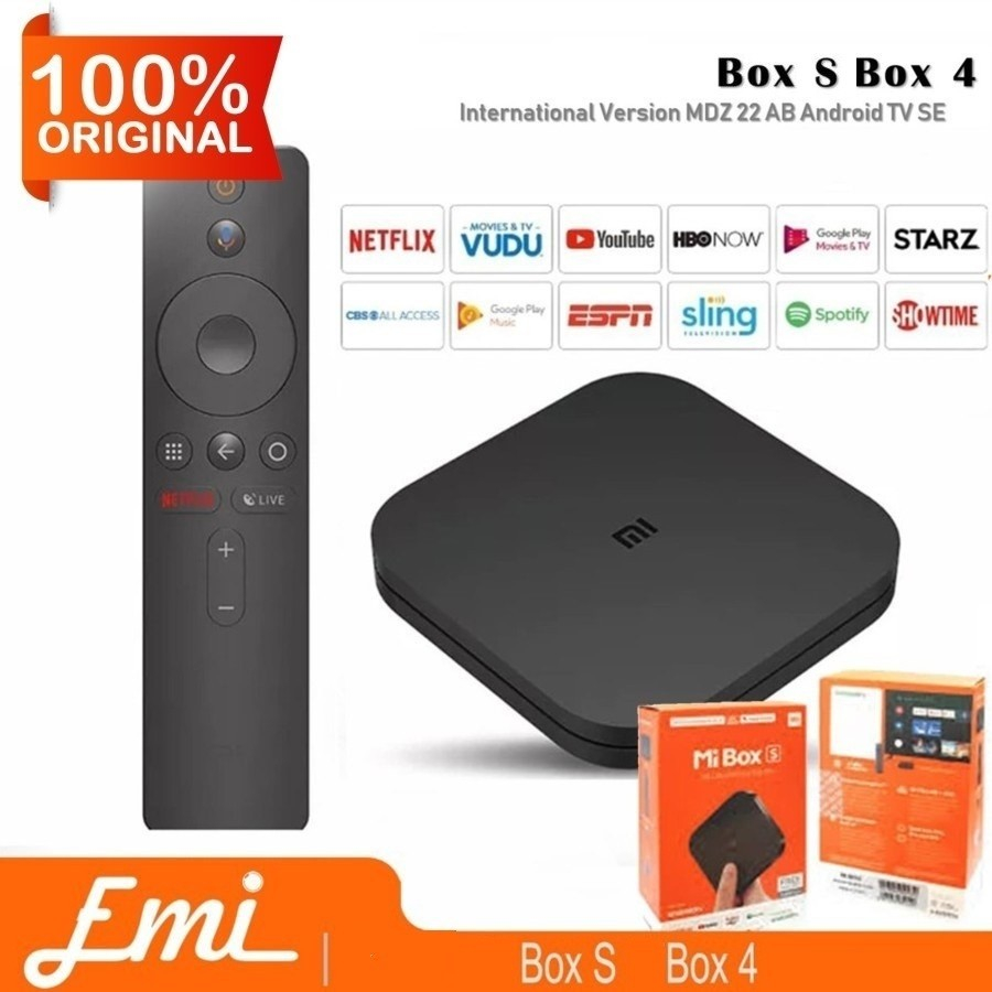 E.Mi Box S Set Up Box 4 International Version MDZ-22-AB Android