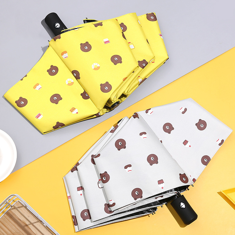 MIKADO - KP112 PAYUNG LIPAT UV OTOMATIS MOTIF LUCU PAYUNG OTOMATIS BUKA TUTUP ANTI UV HUJAN ATAU PANAS PAYUNG TABIR SURYA PAYUNG OTOMATIS