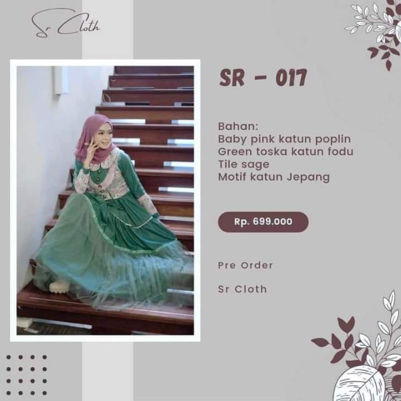 SRcloth Sr-017 / Gamis SR-cloth / SR- Cloth / GAMIS KEKINIAN
