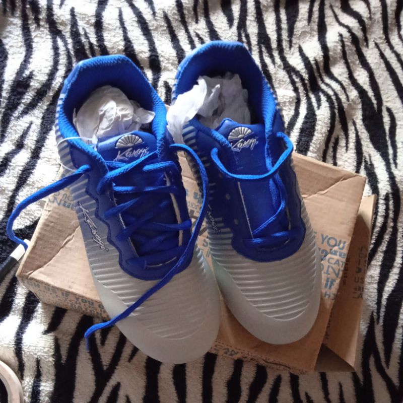 New sepatu futsal anak kasogi size 35 biru
