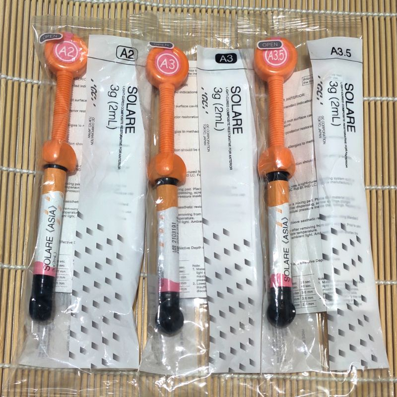Solare composite anterior dental a1 a2 a3 komposite posterior GC 3gram