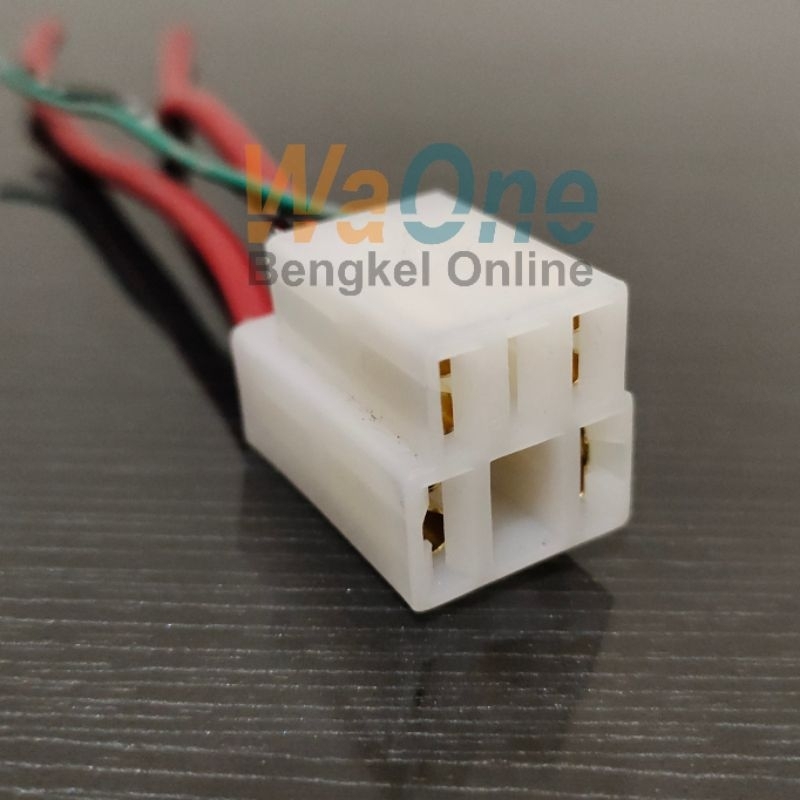 Socket Bendik Model Kotak Dengan Kabel 4mm Motor Universal