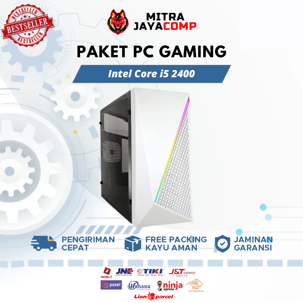 PC Gaming Rakitan Core i5 2400 RAM 16GB HDD SSD VGA GTX 1050 TI - Full Games