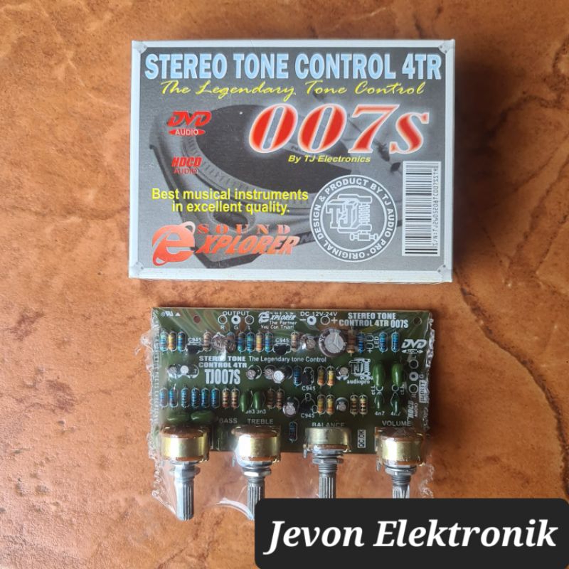 Tone Control Stereo 4TR 007S TJ Audio Pro Kit Original