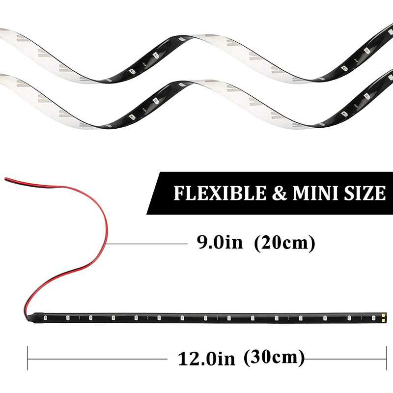 Lampu LED Strip Flexible Light DC 12V SMD 30 cm Bright Light 1PCS Lampu Chip SMD Cahaya Terang Berkualitas