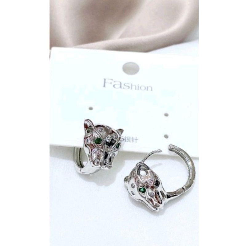 Anting Silver925 Perak mata kilau mirip emas asli Premium Quality Anti Karat anti alergi S604