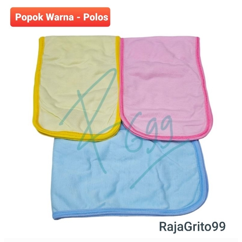 Popok Tali Bayi Polos Warna (Grosir 12pcs) Newborn