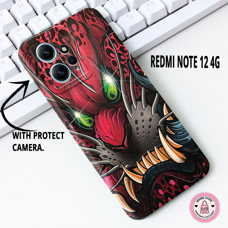 Case Procamera  REDMI NOTE 12 4G Silicone TPU Case Sofcase Fashion HW01 Happy For Type REDMI NOTE 12