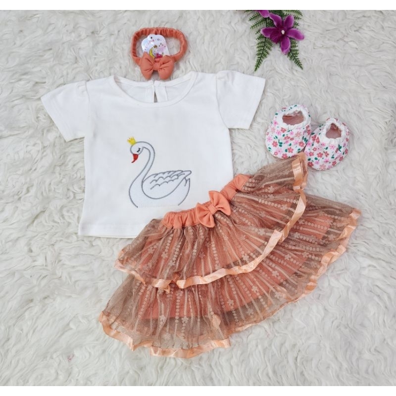 Set Rok tutu Flamingo