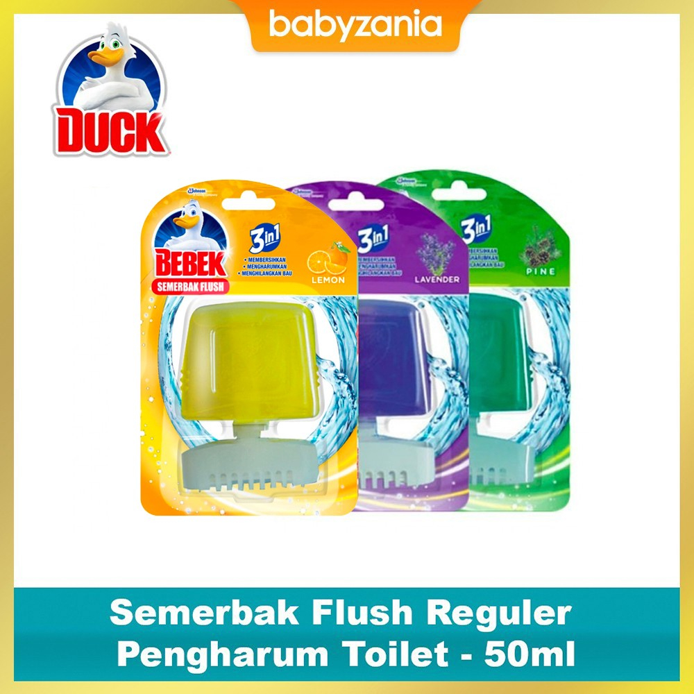 Bebek Semerbak Flush Pembersih Kloset Regular 50 ml - Lemon / Pine / Lavender