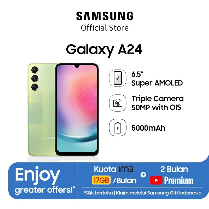 Samsung A24 ram 8+8/128gb Murah Terbaru