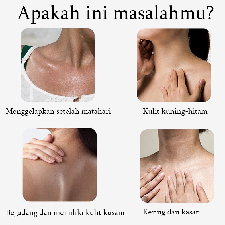 Sabun mandi pemutih badan Pemutih seluruh badan Sabun badan 300ml Whitening Shower Gel Pelembab Pelembab Tubuh Sabun Mandi Pemutih dan Peremajaan