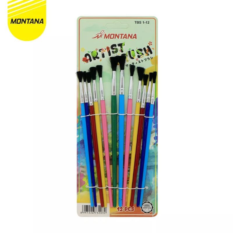 

ATK-POINT | MONTANA Art Brush set Alas lukis kuas cat air, minyak,acrylic /TBS 1-12