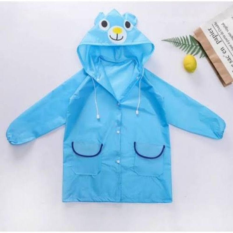 jas hujan mantel anak children raincoat kids toddler pakaian karakter motif gambar cartoon ponco musim