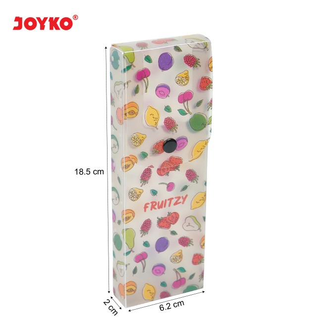 

Pencil Case Kotak Tempat Pensil Joyko PC-0618FZ Motif Fruit Bahan Plastik