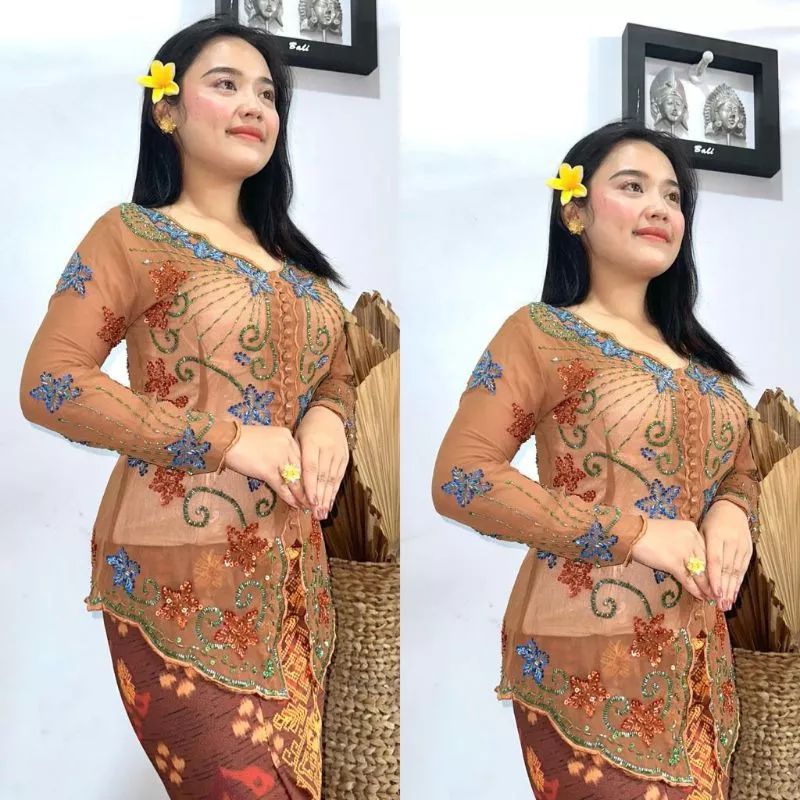 Kebaya Sifon Full Payet||Kebaya Sifon Kancing Sompe||Kebaya Bali