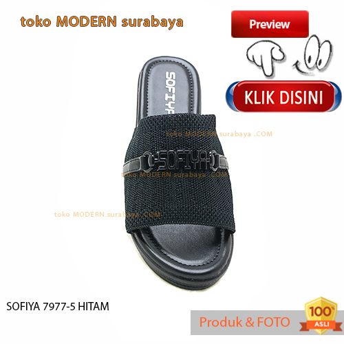 Sandal wanita casual sandal slide wedges SOFIYA 7977-5