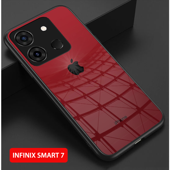 Softcase Glass Kaca [SF63] INFINIX SMART 7 Terbaru Casing Handphone-Pelindung Handphone-Aksesoris Handphone