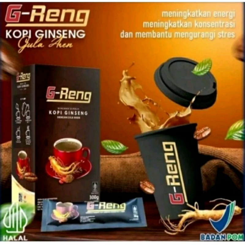 

KOPI G-RENG KOPI GINSENG PREMIUM UNTUK STAMINA