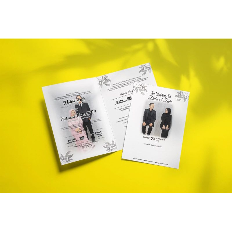 SURAT UNDANGAN PERNIKAHAN PAKE FOTO