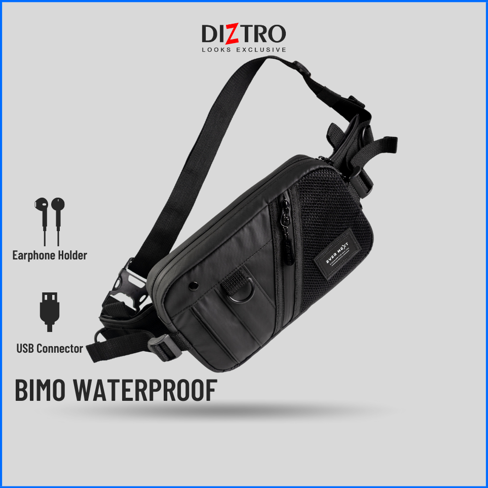 Tas Slempang Pria Waistbag Waterproof Westbag Selempang Distro Slingbag Wistbag Cowok Anti Air TS 10