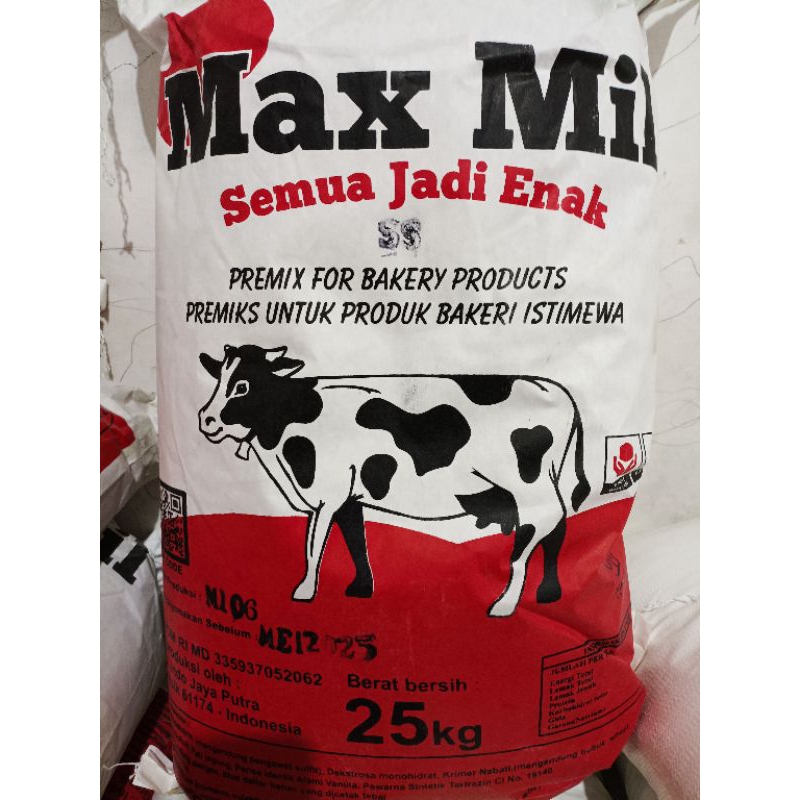 

Max Mill Susu Bubuk Premix Kue dan Roti 25 kg Susu Full Cream 25kg